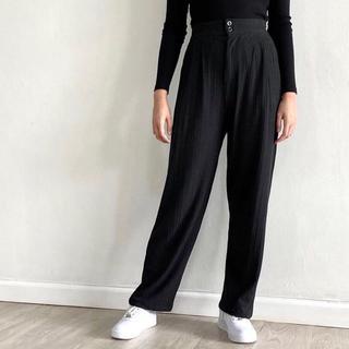 Celana Kulot HighWaist Loose Pants Wanita Jisoo