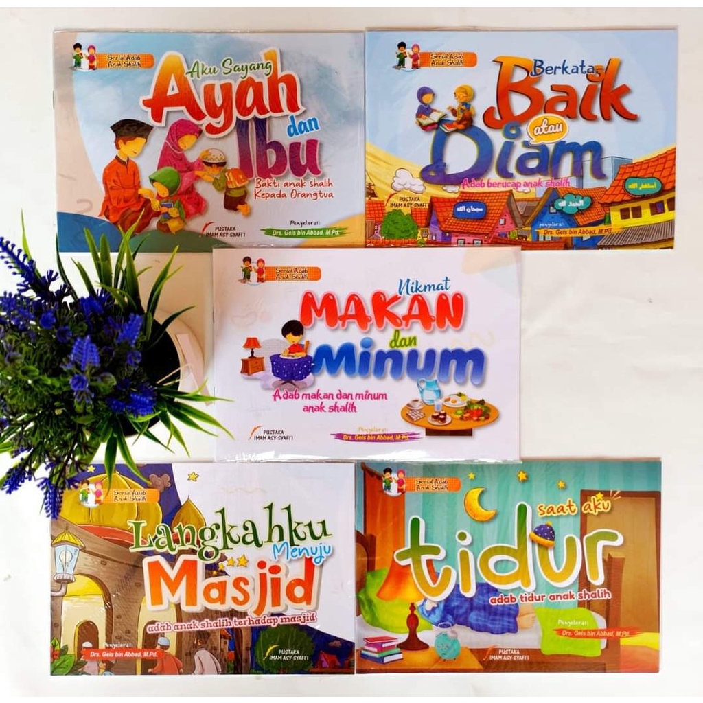 

1 set 5 buku adab pustaka imam syafii