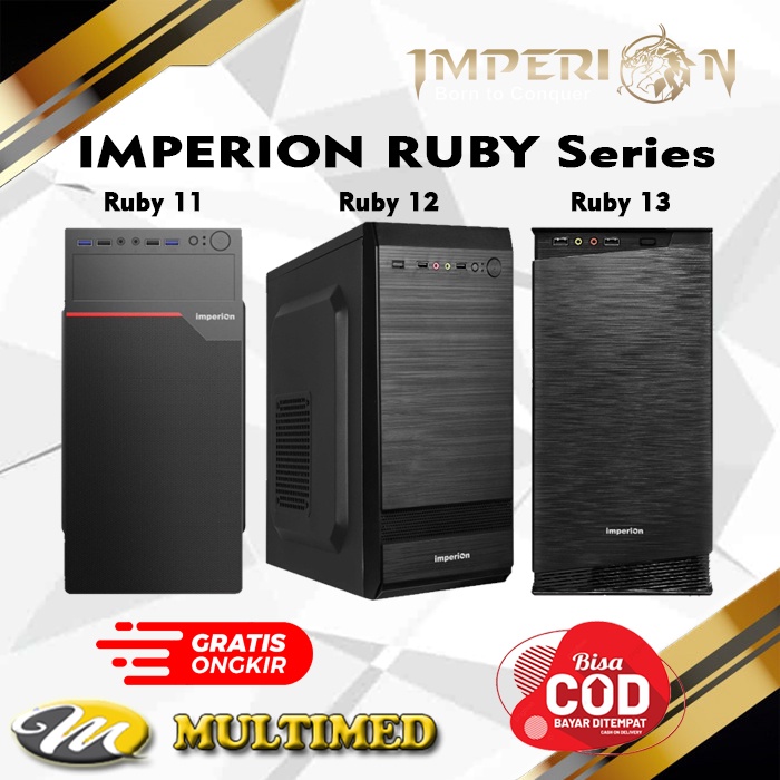 Casing PC Imperion Ruby Series Lengkap Dengan PSU 500 Watt