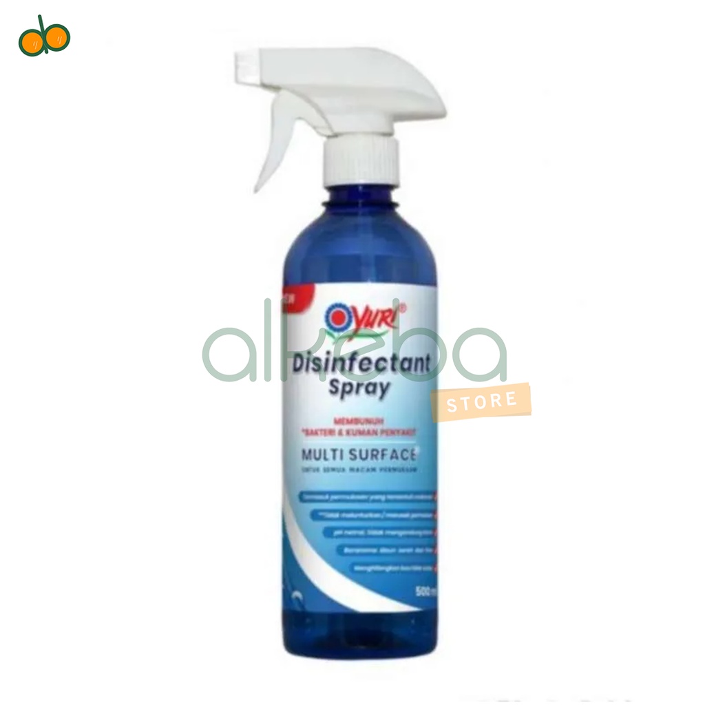 yuri disinfectant spray desinfektan botol 500 ml Multi Surface