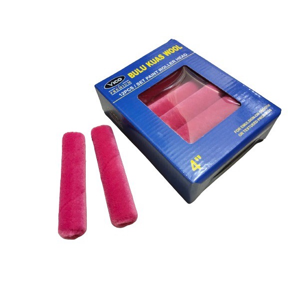 Isi Kuas Cat kecil / Roll Kapal 4" inch Bulu Domba supra 10 cm Serbaguna/REFILL BULU KUAS ROLL CAT D