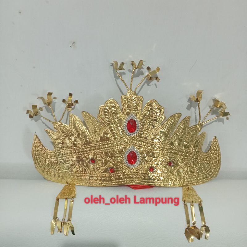 mahkota siger kecil adat lampung/singer lampung mahkota tari lampung/siger lampung murah/aksesoris a