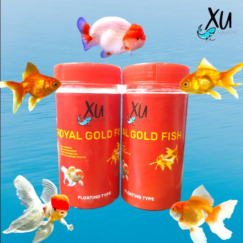 PELET ROYAL GOLDFISH HI GROWTH 100 GR PELLET GOLD MAKANAN IKAN MAS KOKI