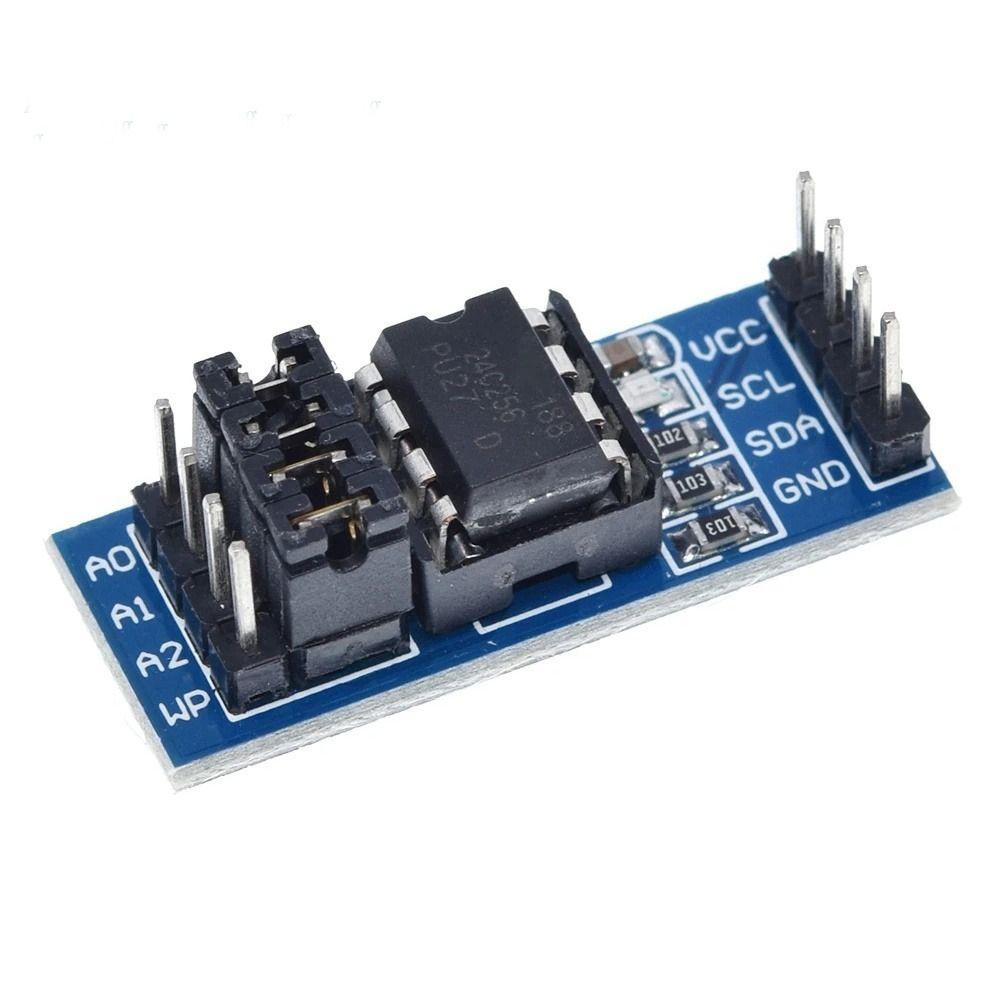 Modul Memory EEPROM Agustinina Pin power supply 8P-chip Carrier AT24C256 Papan Modul Antarmuka I2C