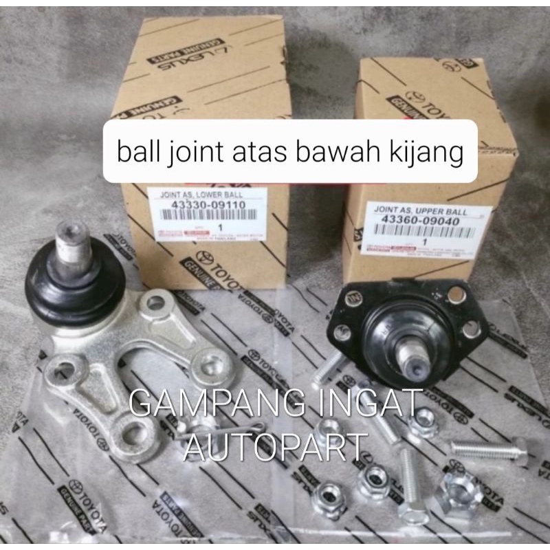 Ball Joint Bol Join Atas Bawah Kijang 5k 7k Super Grand Kapsul Up Low 1set 2pcs ORI