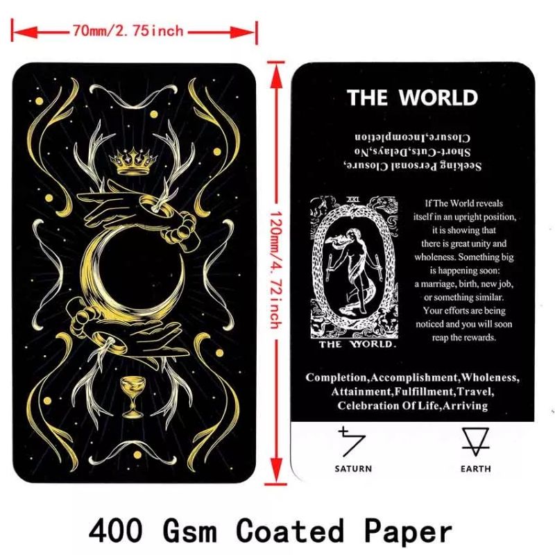 Tarot Card with Meanings on Them Hardcase 12x7cm include guide paper