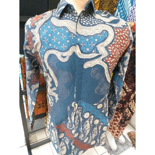 BATIK DOBBY PREMIUM BAJU kemeja batik pria lengan PANJANG terbaru ORIGINAL modern BSO OFFICIAL