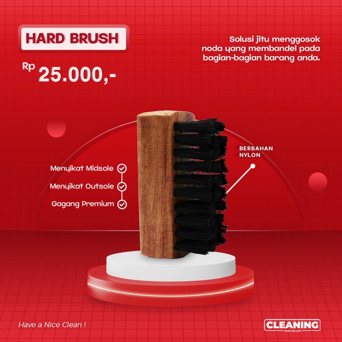 Hard Brush by Cleaning Shoes And Care - Sikat Sepatu Hard