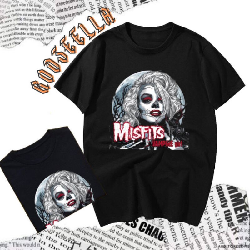 TSHIRT BAND METAL MISFITS / KAOS MUSIK / BIG SIZE / BOOTLEG