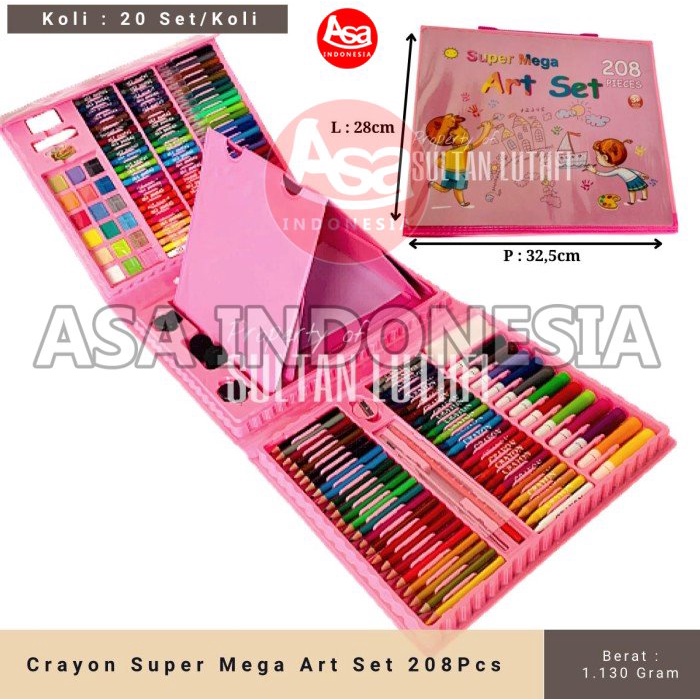 

Crayon Super Mega Art Set 208pcs - ASA Indonesia