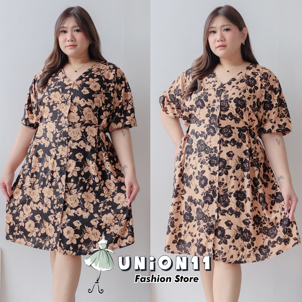 UNION11 - DRESS WANITA JUMBO XXXL / DRESS JUMBO WANITA LD 120 / BAJU JUMBO WANITA / DRESS BIG SIZE WANITA JULIET