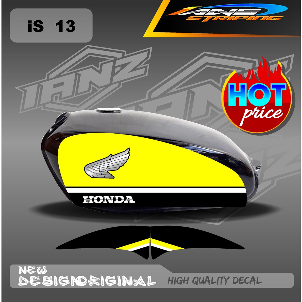 STIKER CUTOM STRIPING CB 100 STANDART / STIKER CB 100 HOLOGRAM DAN NON HOLOGRAM  IS13