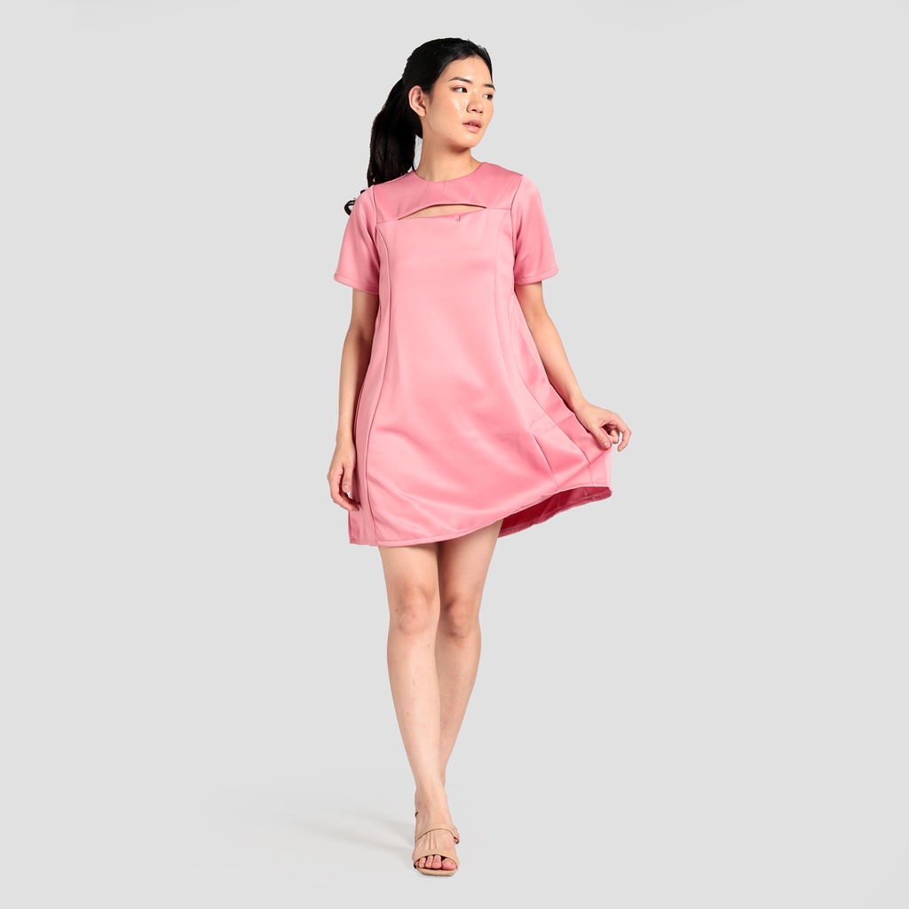 Mini Dress sexy Lengan pendek Gaya korea model terbaru - XSHOP Nesta