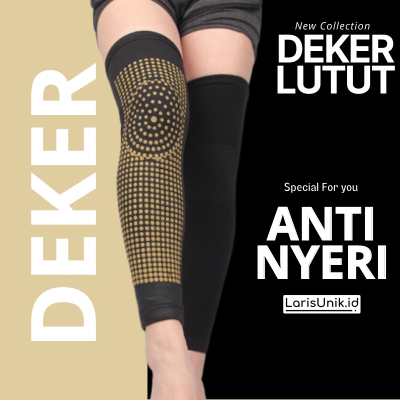 Dekker  Knee Pad Deker Lutut Tourmaline Pelindung Lutut  Decker Knee Support Multifungsi Penghilang Nyeri