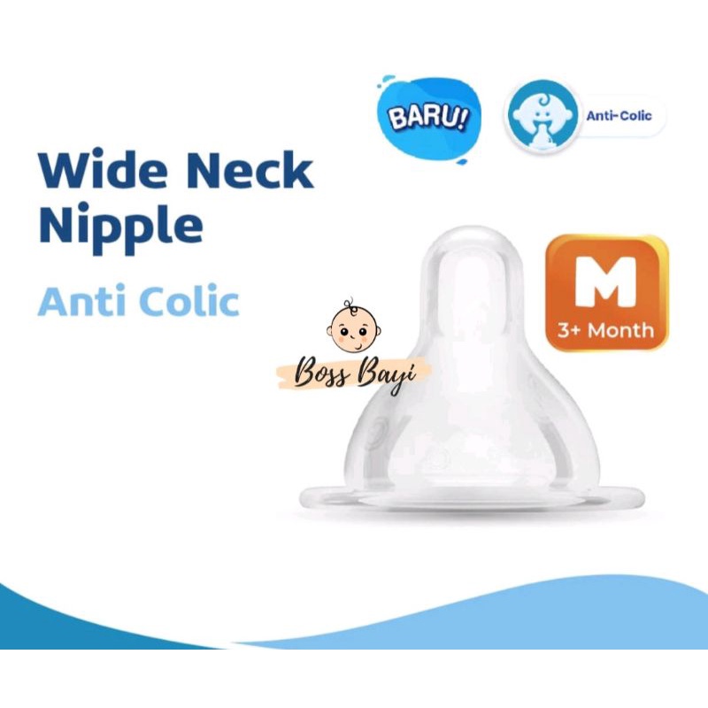 CUSSONS - Nipple Silicone Wide Neck isi 2pcs