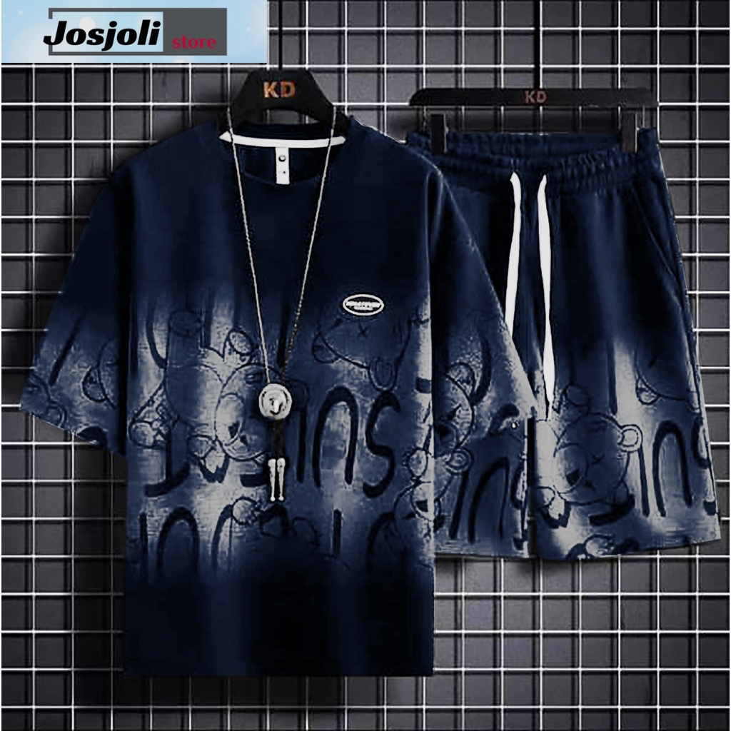 JOSJOLI_STORE/Stelan What Ever/Satu Stel Atasan dan Bawahan Pria Dewasa/Fit L