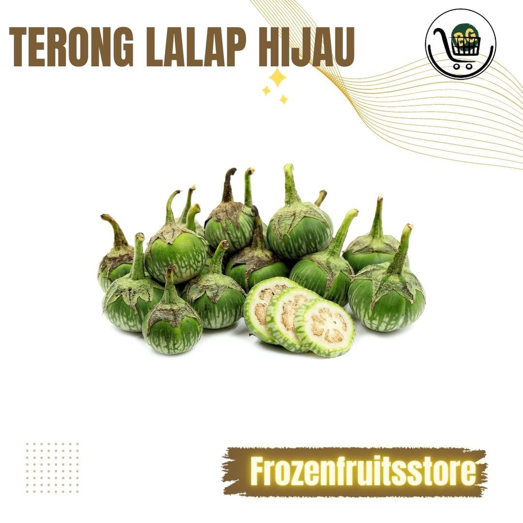 

Terong lalap hijau segar 500gr, sayur terong lalap hijau