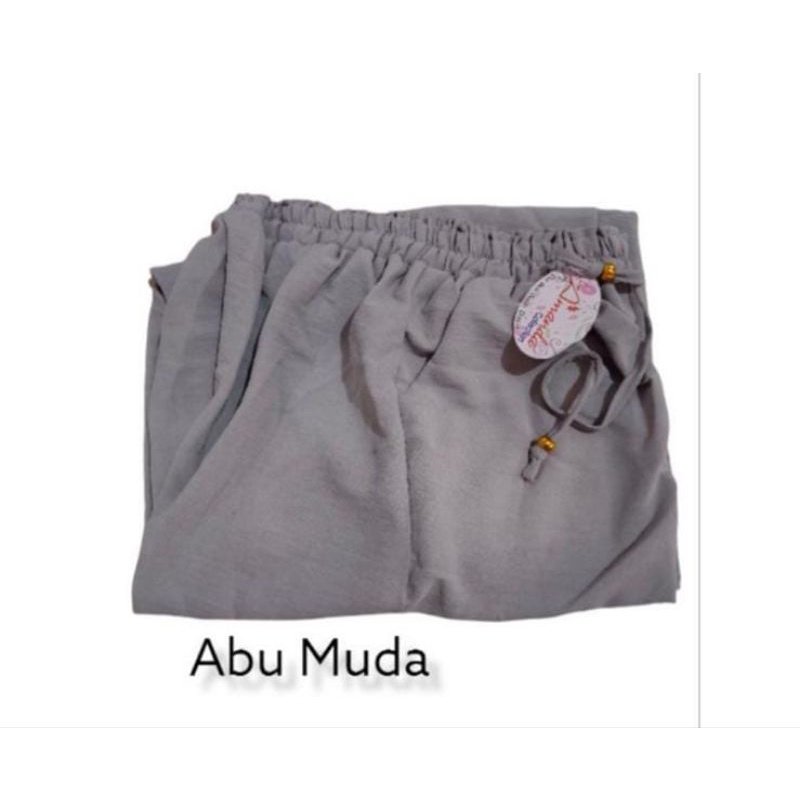 CELANA HIGH WEIST KULOT CRINKLE PREMIUM-ABU MUDA