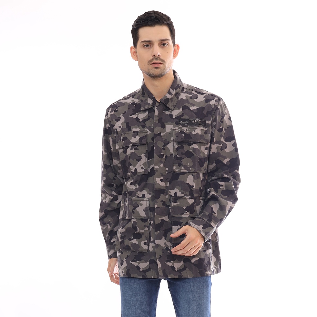 Juice Ematic Jacket Pria Hijau Army Corps Planet Surf