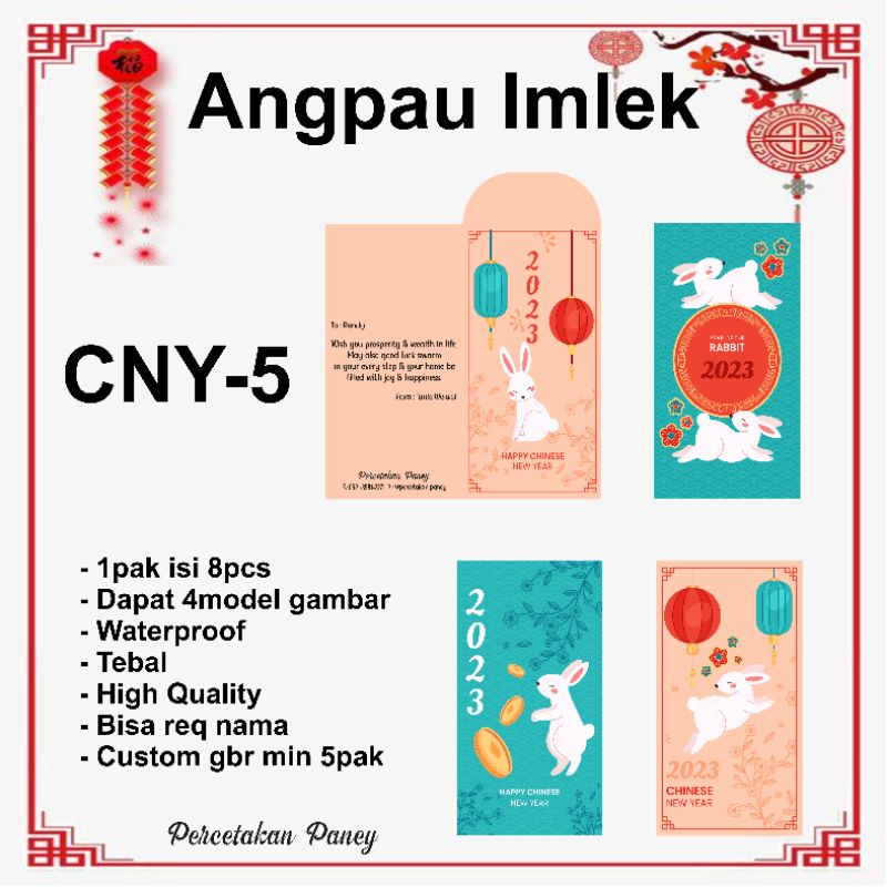 

[SEHARI JADI] ANGPAU ANGPAO IMLEK CHINESE NEW YEAR TAHUN BARU CNY