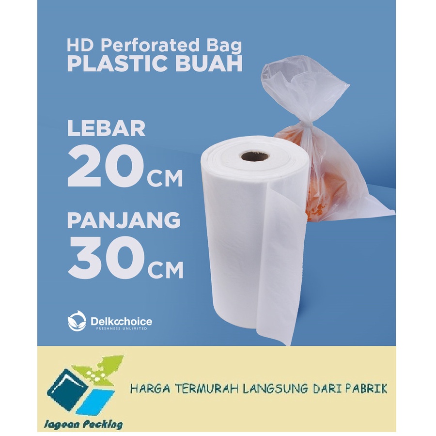 PLASTIK HD ROLL BUAH / SAYUR / FOTOCOPY / TELUR 1.5 KG MURAH PREMIUM