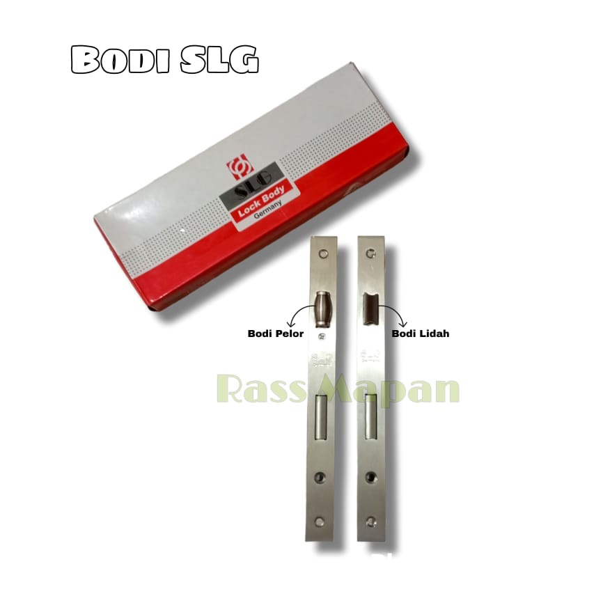 Body Kunci / Lock Case Sliding / Lock Body Lidah 24cm Merk SLG