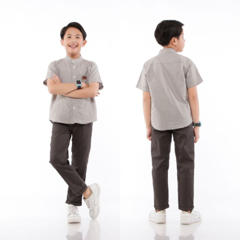 Celana Chino Basic Panjang Anak Laki-Laki Katun Strech Terbaru usia 4 - 14 Tahun Chinos