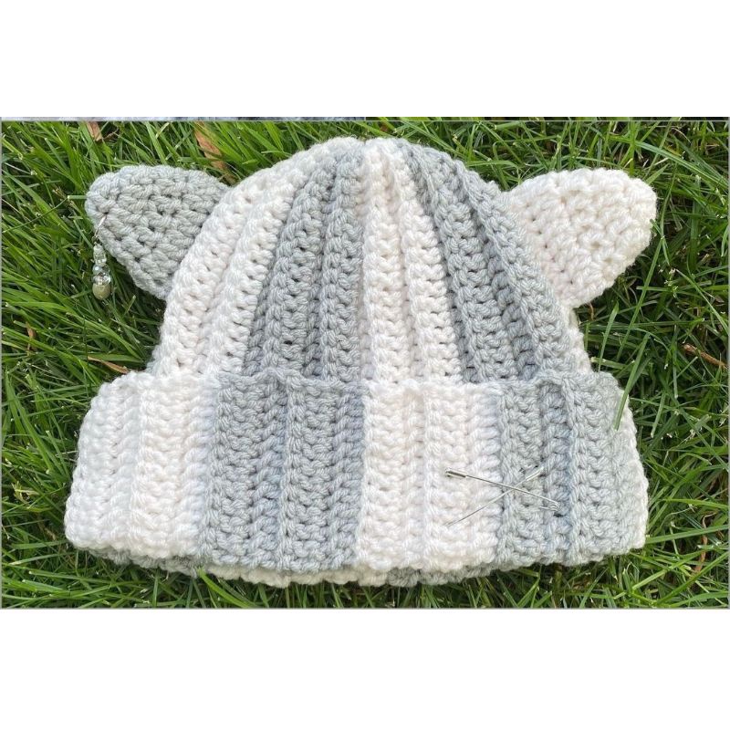 HANDMADE KITTY BEANIE CAT EAR BUCKET HAT/TOPI KELINCI LUCU/TOPI AESTHETIC/KUPLUK/AESTHETIC ESTETIK/K