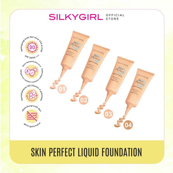 SILKYGIRL Skin Perfect Liquid Foundation - 02 Natural