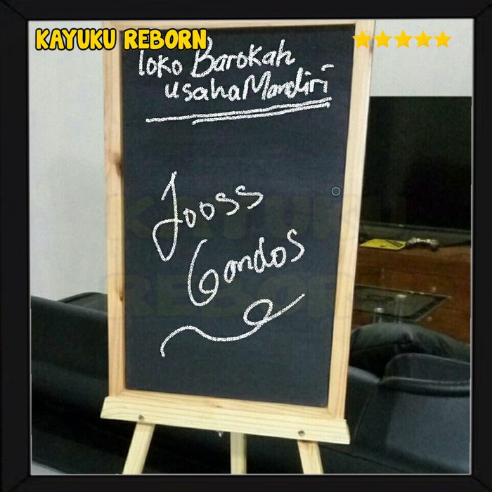 

papan tulis blackboard plus tripod size 60x90cm Lods