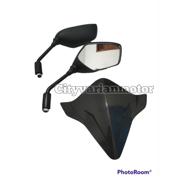 Paket Visor Beat Fi ESP Duluxe 2016 - 2021 Plus Spion PCX Thailand Vario 125 i 150 Visor Beat New Led 2016-2022 Plus Spion Honda PCX Beat Scoopy New Vario Pcx new Beat Esp fi Beat Deluxe