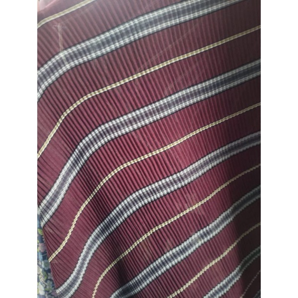 Bahan kain meteran Plisket motif Sa391Mdr harga per 0,5 meter