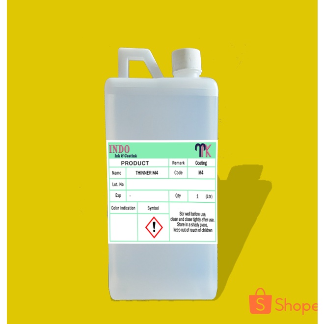 Thinner M4 - Pengencer Tinta Sablon/Printing Plastik