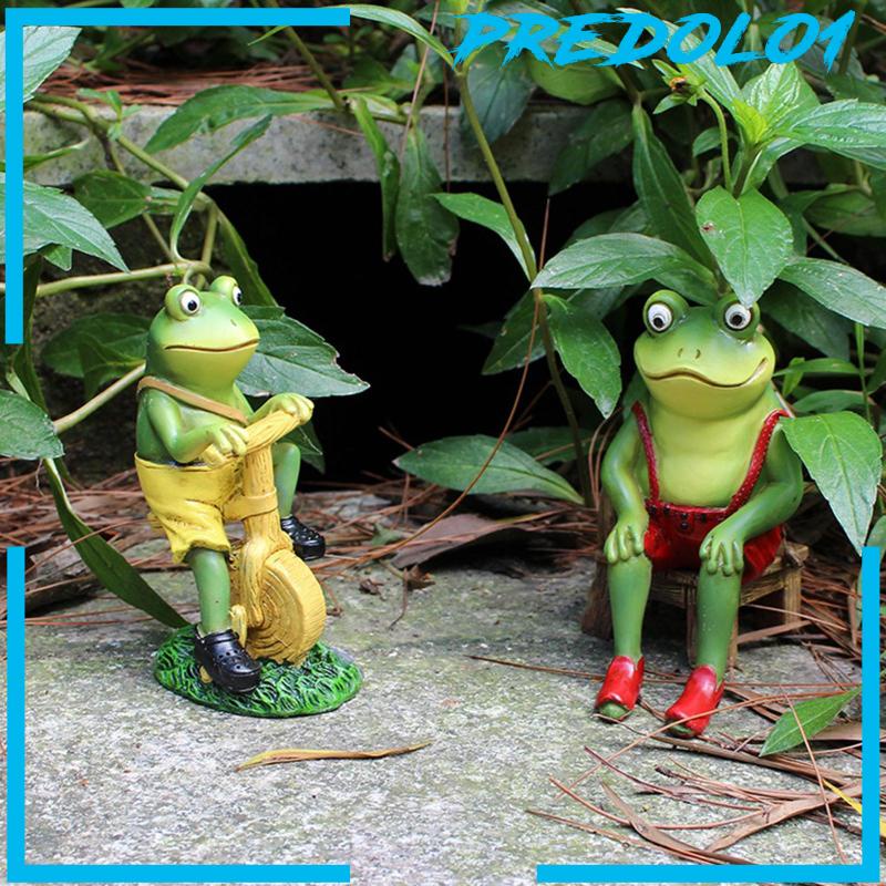[Predolo1] Patung Kodok Bahan Resin Model Kerajinan Untuk Rumah Ruang Tamu
