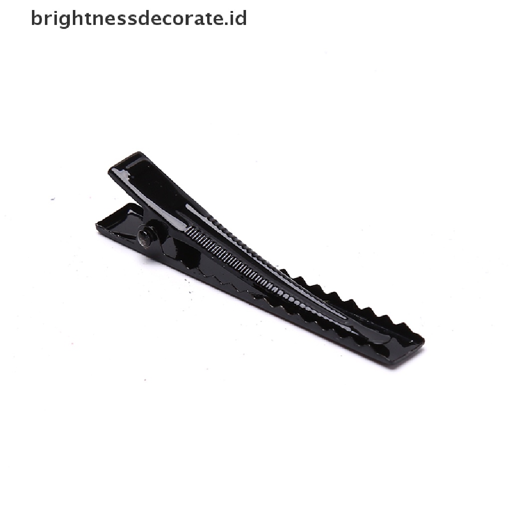 [Birth] 100pcs Hitam Hairclips Single Prong Alligator Hairpin Blank Setg Hair Clips [ID]