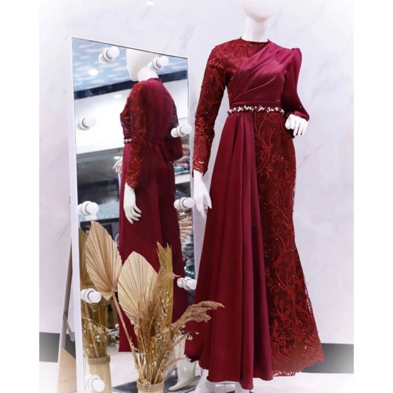 E.A_06 CHANELLA DRESS / GAUN BRIDESMAID / GAUN MEWAH / GAUN ELEGANT / GAUN KONDANGAN / GAUN WISUDA /