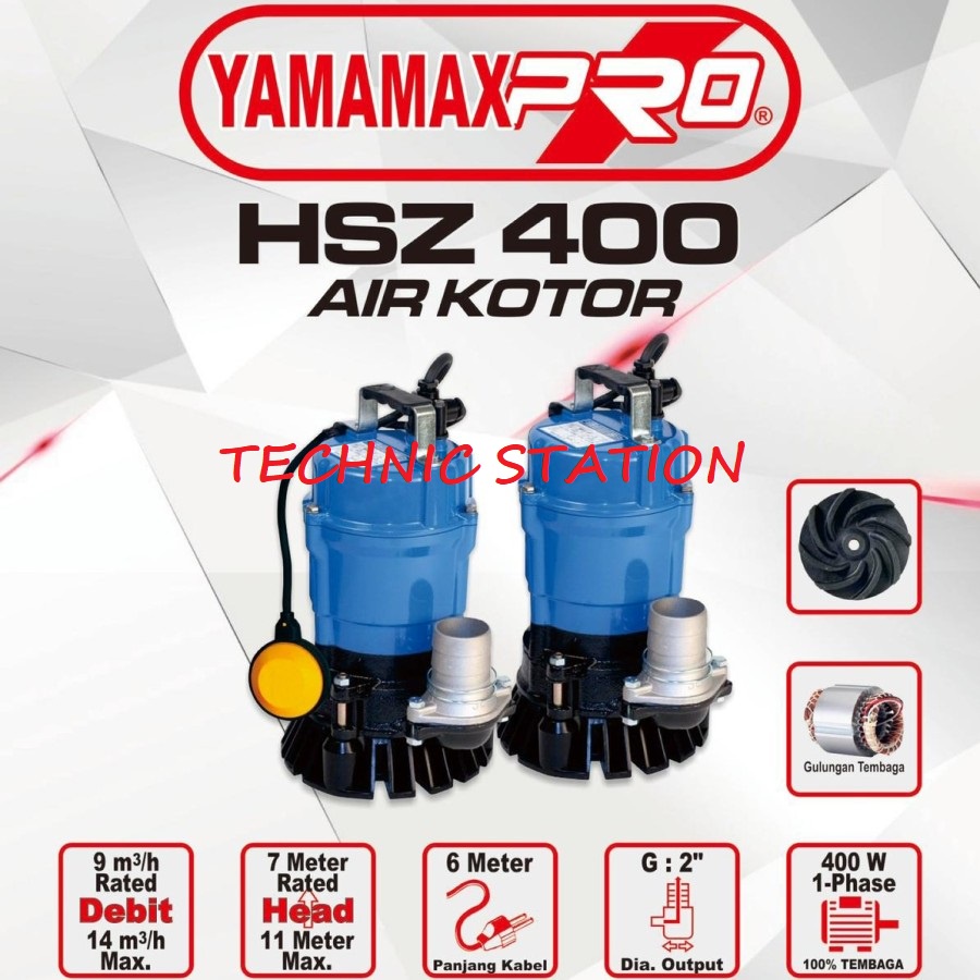 YAMAMAX HSZ 400 Manual pompa celup HSZ400 manual pompa yamamax