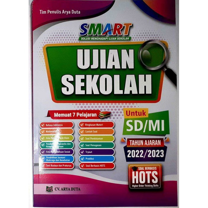 BUKU SOAL SMART US UN UJIAN SEKOLAH HOTS SD 2022 2023 CV ARYA DUTA