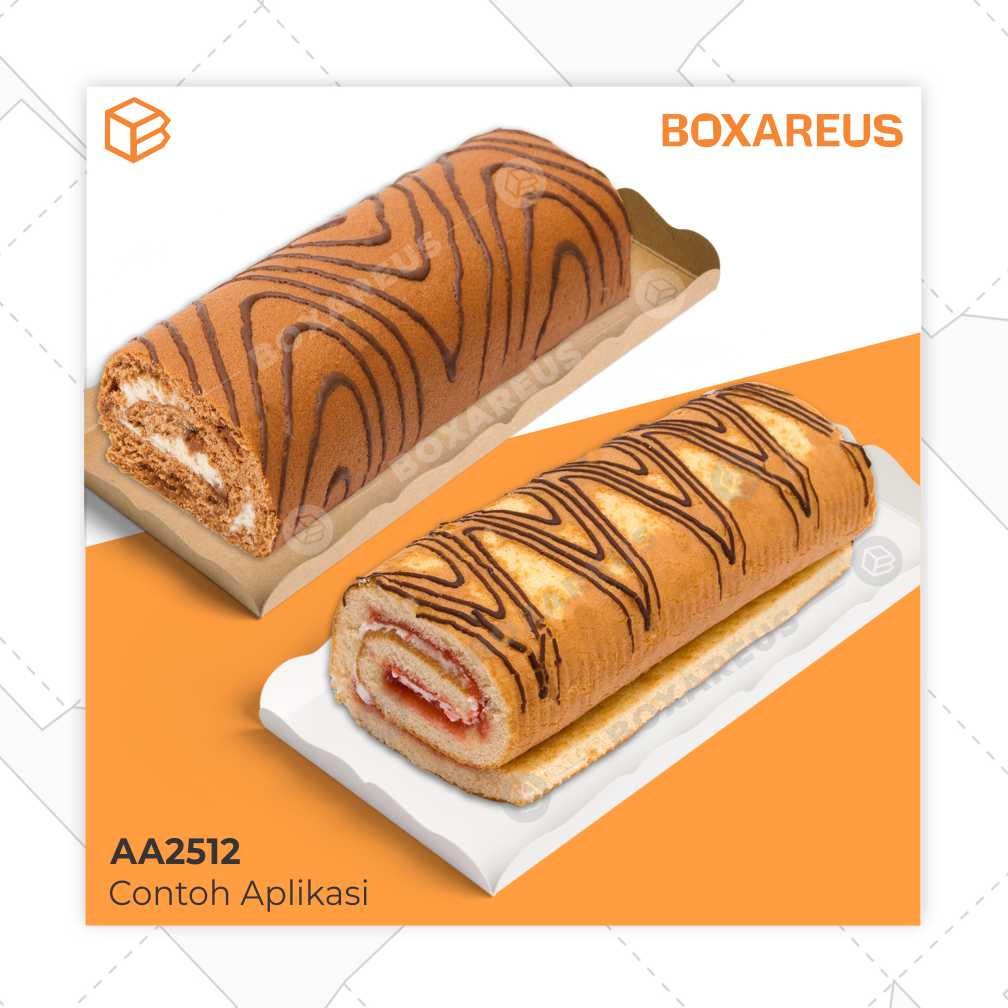 Alas Kue Tatak Roll Cake Tray Roti Laminasi | AA2512