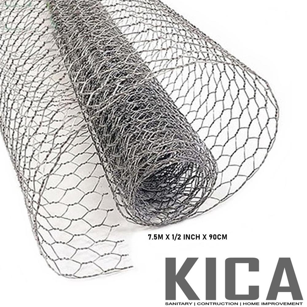 [PRODUK QRYAA] KAWAT AYAM ROLL ROLLAN / CHICKEN WIRE MESH / KAWAT GALVANIZED PANJANG 7.5M SCQ