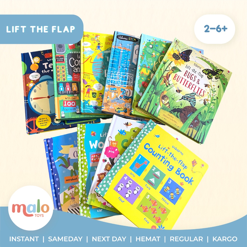 MALOTOYS - USBORNE LIFT THE FLAP Questions And Answers Q&A QnA Q & A LTF Buku Edukasi Anak Buku Ceri