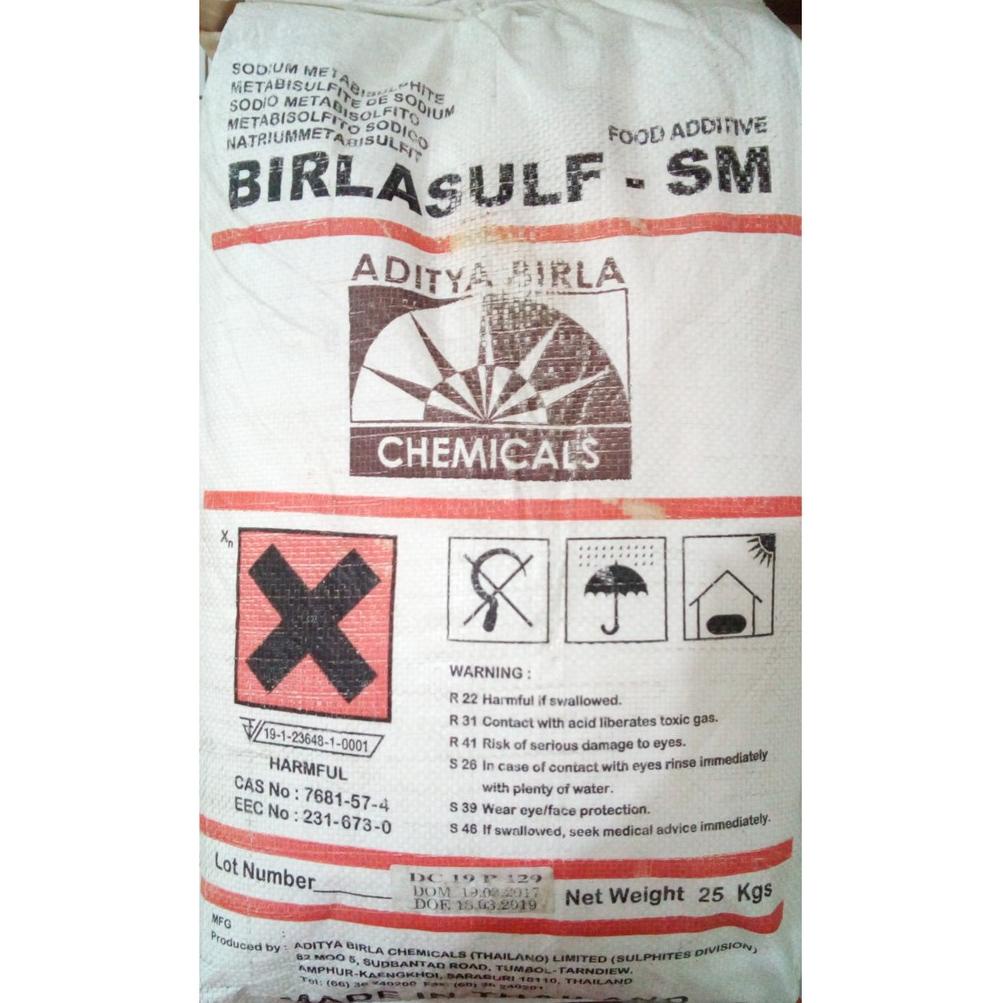 

51 SODIUM METABISULFIT / SODIUM METABISULPHITE / SMS / NATRIUM || 1 kg Baru
