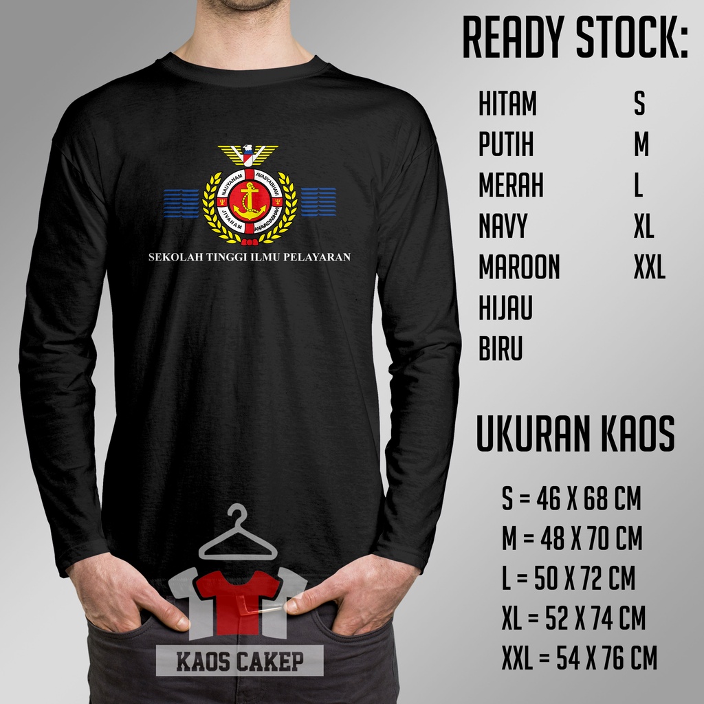 Kaos Baju Sekolah Tinggi Ilmu Pelayaran Lengan Panjang  Kaos Distro Pelayaran