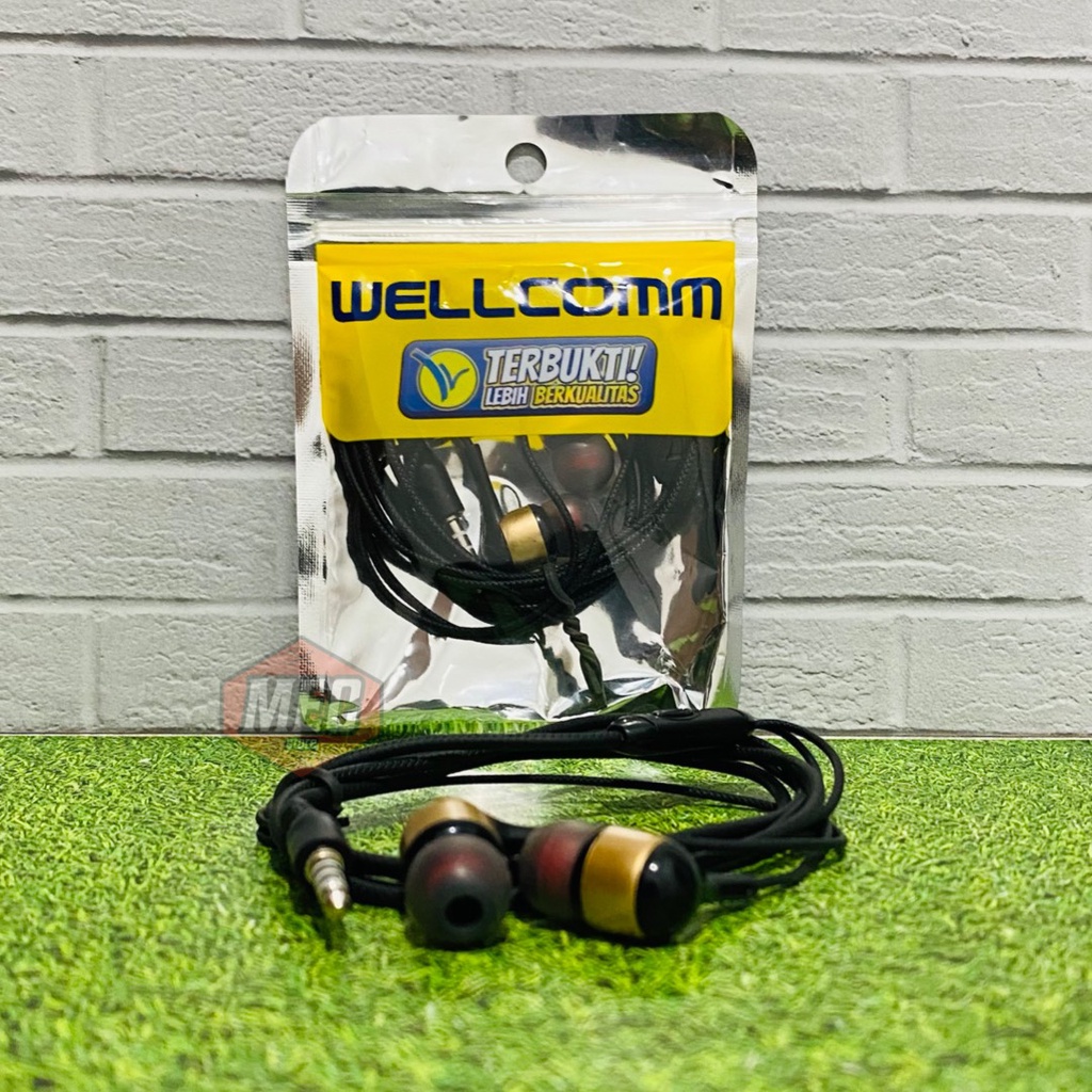 Headset Bass I Earphone I Headphone Wellcomm HM100 Original Garansi 1 Bulan