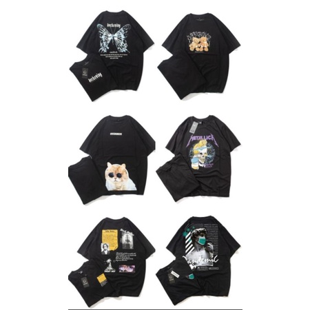 KAOS DISTRO OVERSIZE / KAOS MOTIF WANITA ATAU PRIA / KAOS MOTIF OVERSIZE