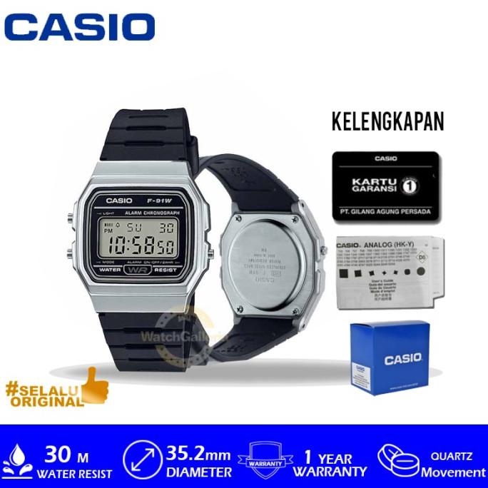 Jam Tangan Casio General F-91WM-7ADF Original Murah HRG DISKON