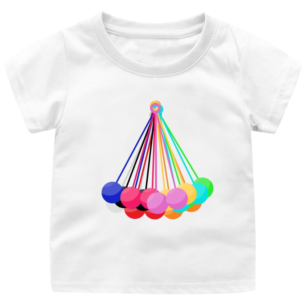 Hzl_outfit Kaos Baju Anak Latto Rainbow/Latto Latto Tek Tek COD