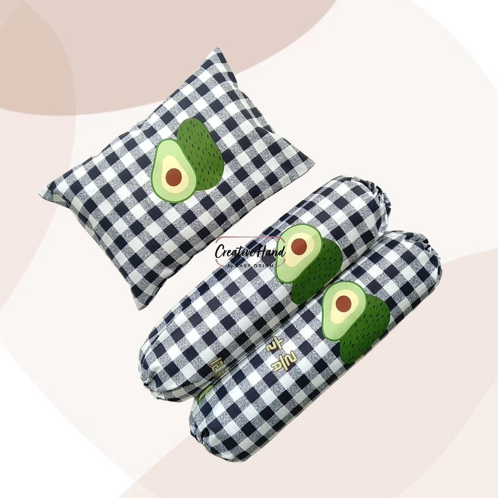 Sarung bantal guling bayi katun jepang