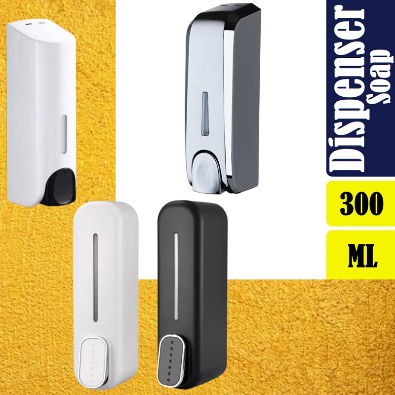 DISPENSER TEMPAT SABUN SHAMPO CAIR SINGLE WITH KEY LOCK -  TOUCH SOAP DISPENSER