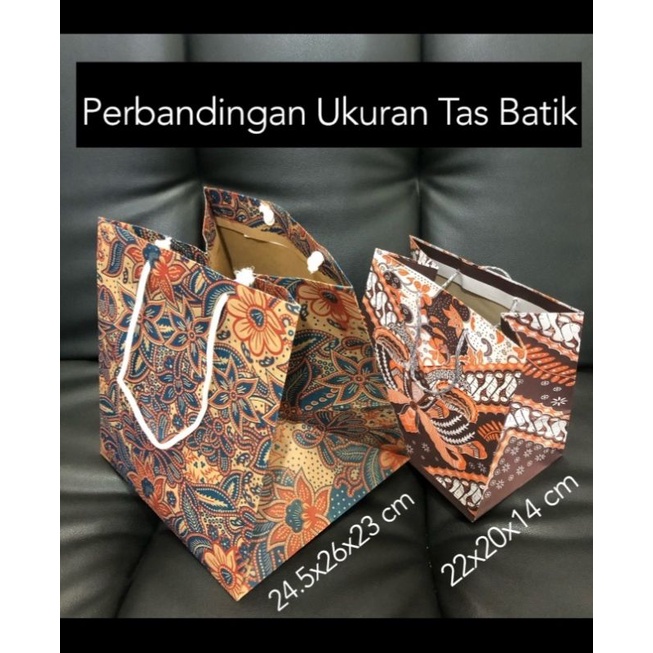 12PCS Paper Bag Batik / Tas Batik / Paper Bag Hajatan / Tas Kertas / Harga Per Lusin